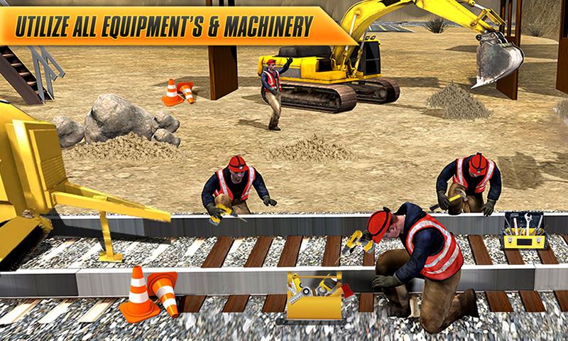 اسکرین شات 5 برنامه Train Tunnel Construction Game