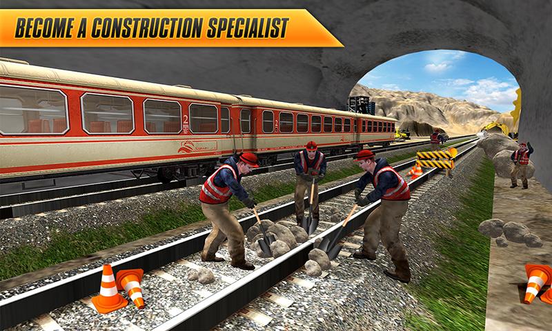 اسکرین شات 4 برنامه Train Tunnel Construction Game