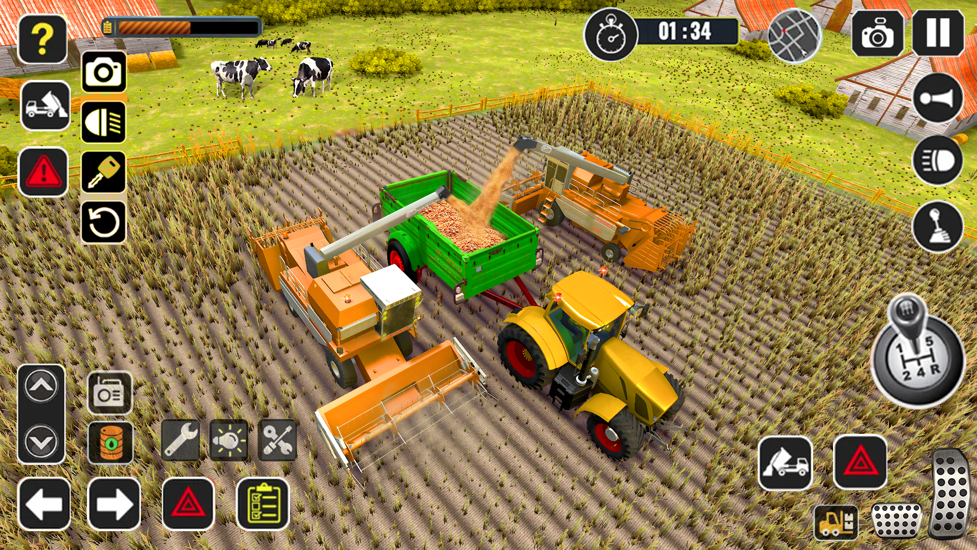 اسکرین شات 3 بازی Tractor Farming Game Harvester