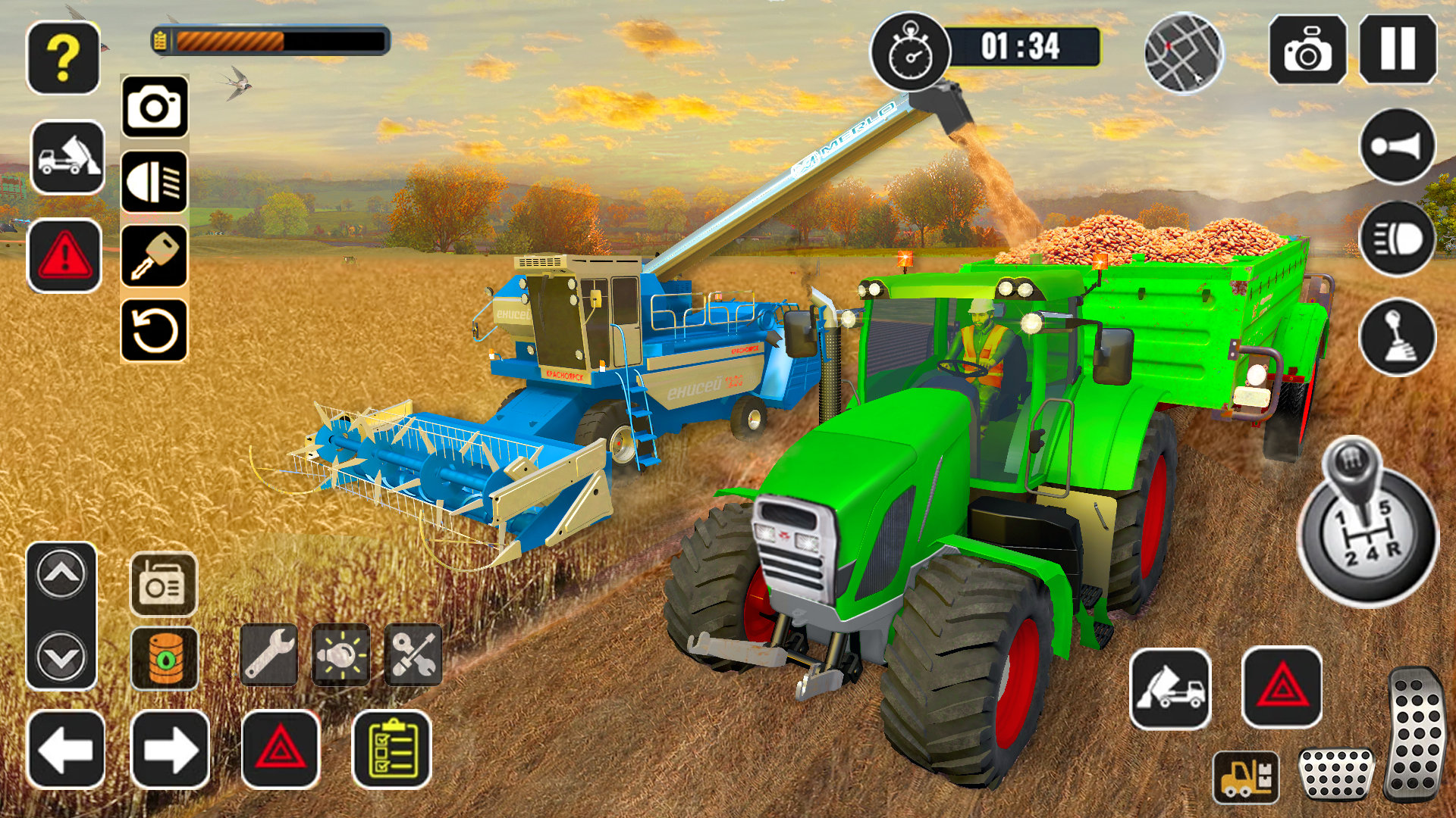 اسکرین شات 4 بازی Tractor Farming Game Harvester