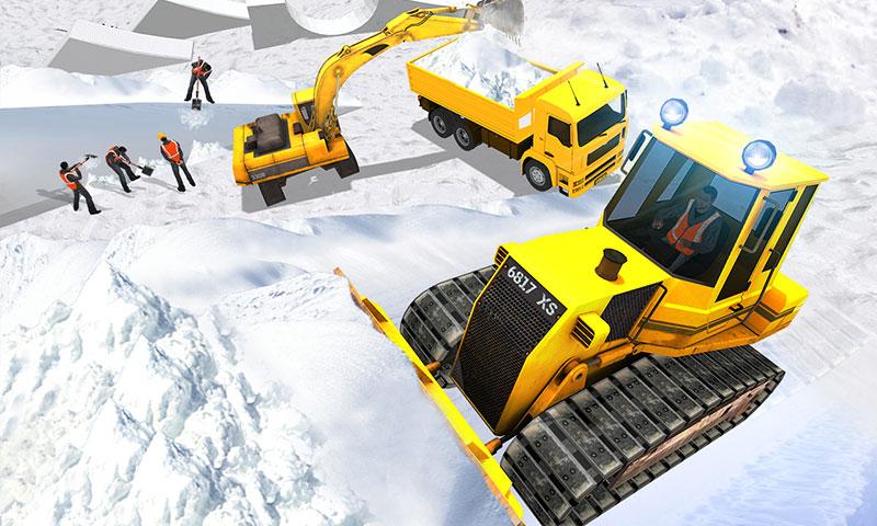 اسکرین شات 1 بازی Snow Park Downhill Bulldozer C