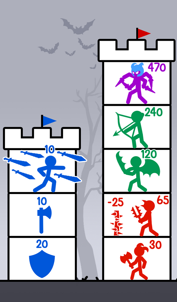 اسکرین شات 3 بازی Stick Shadow Fight: Hero Tower