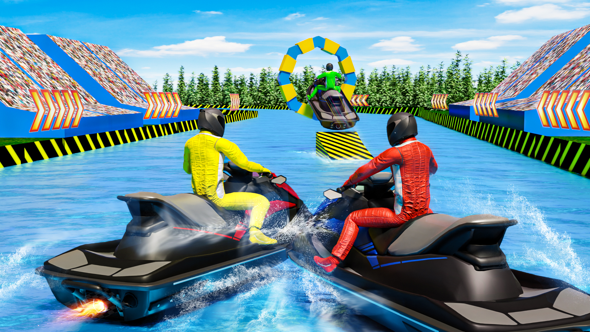 اسکرین شات 2 بازی Jet Ski Stunts: Racing Games