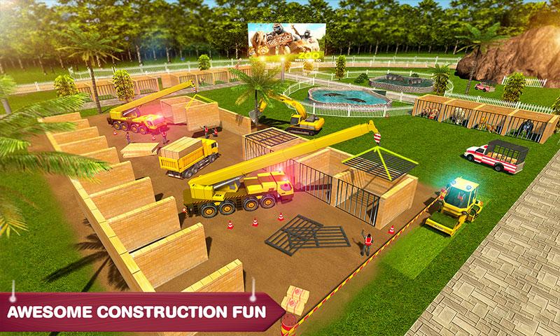 اسکرین شات 1 بازی City Zoo Construction Trucks