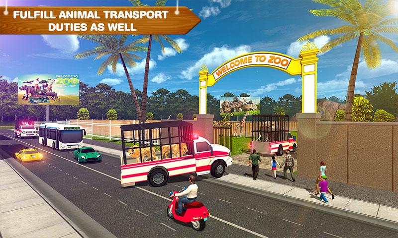 اسکرین شات 4 بازی City Zoo Construction Trucks