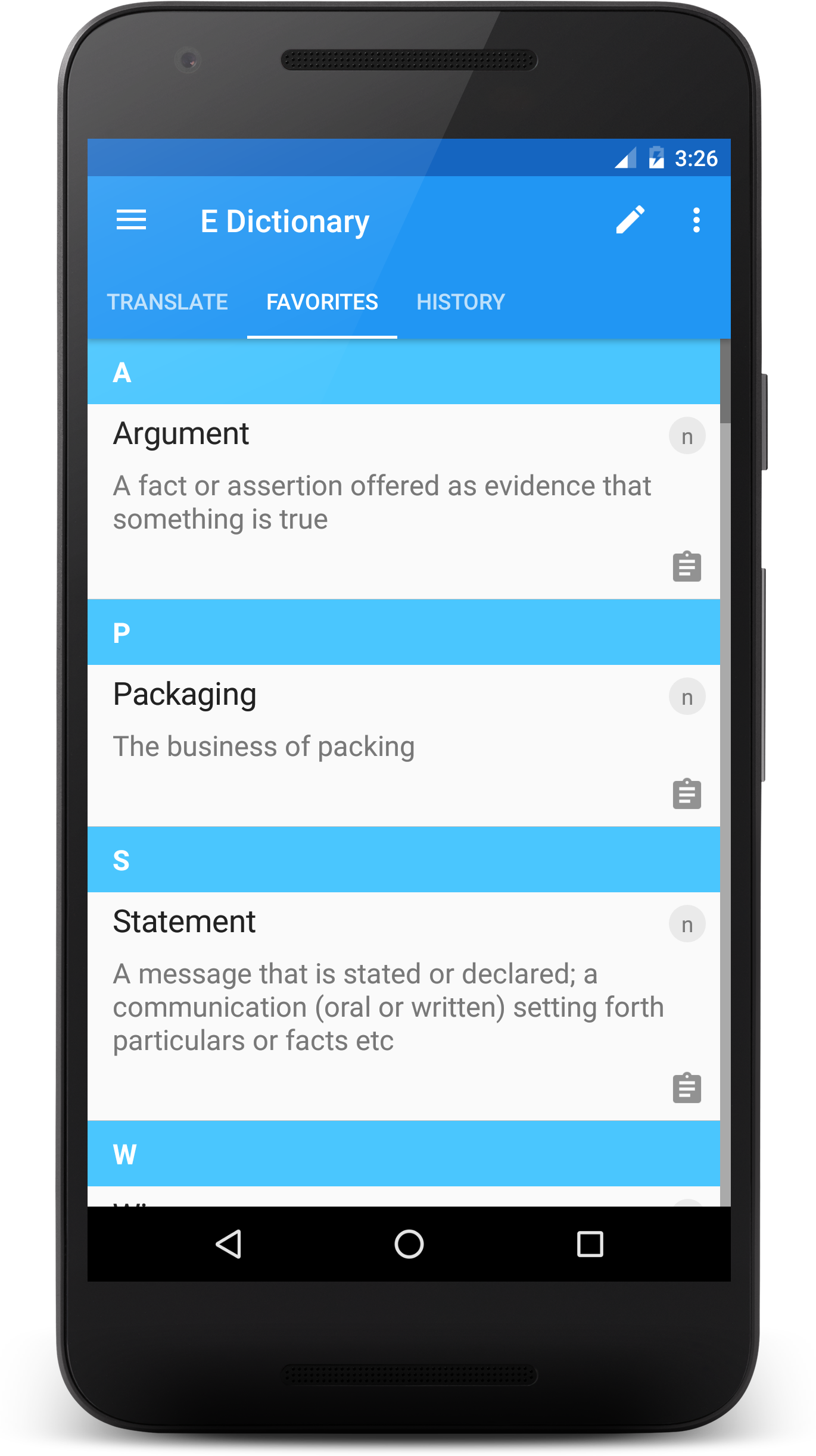 اسکرین شات 2 برنامه English Dictionary - Offline