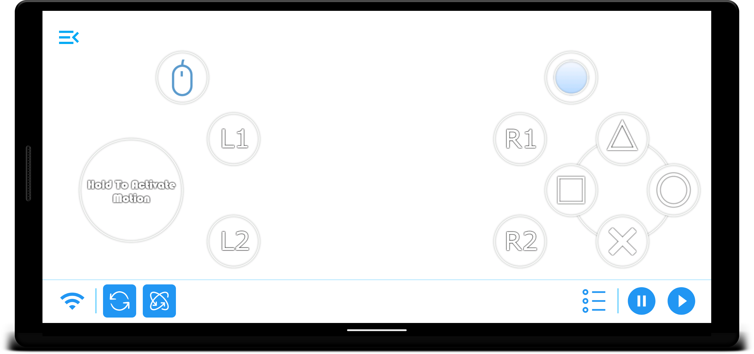 اسکرین شات 4 برنامه Mobile Gamepad