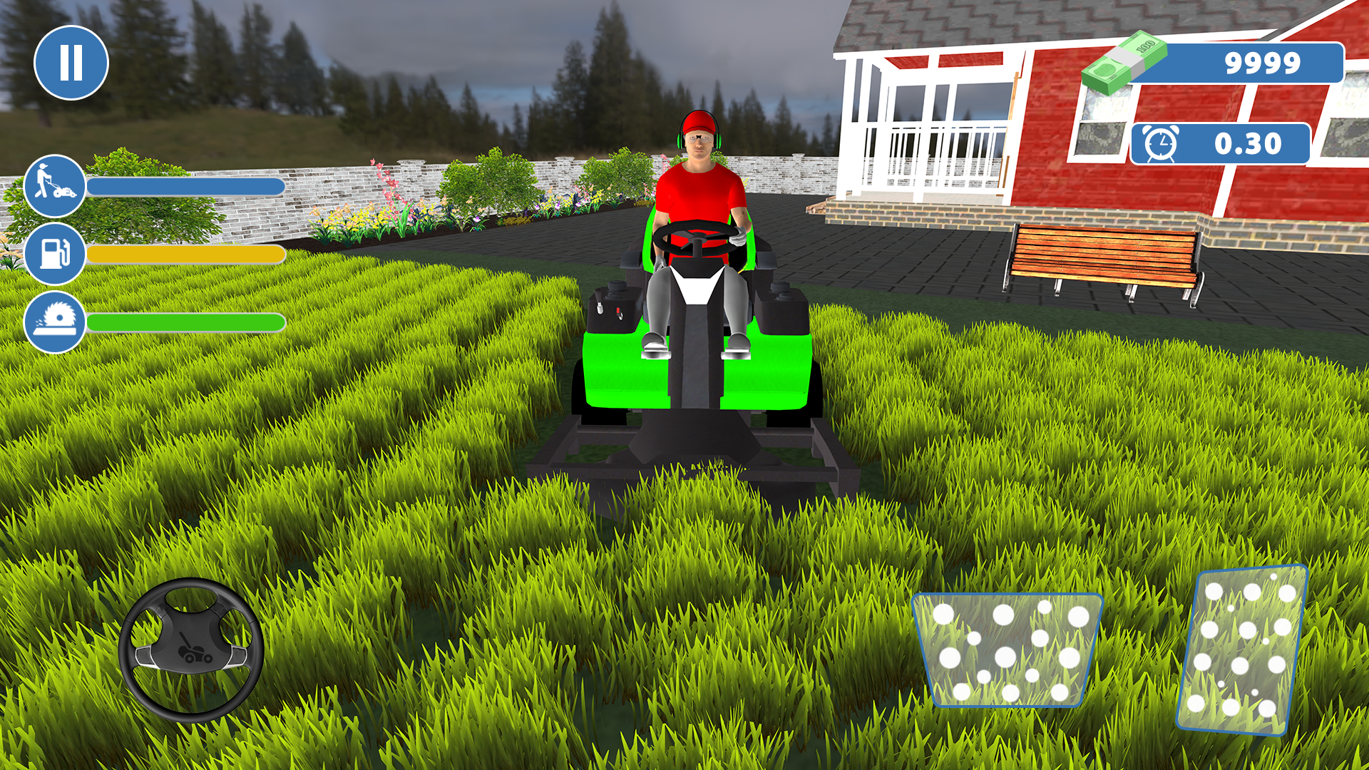 اسکرین شات 3 بازی Mowing Simulator Lawn Cutting
