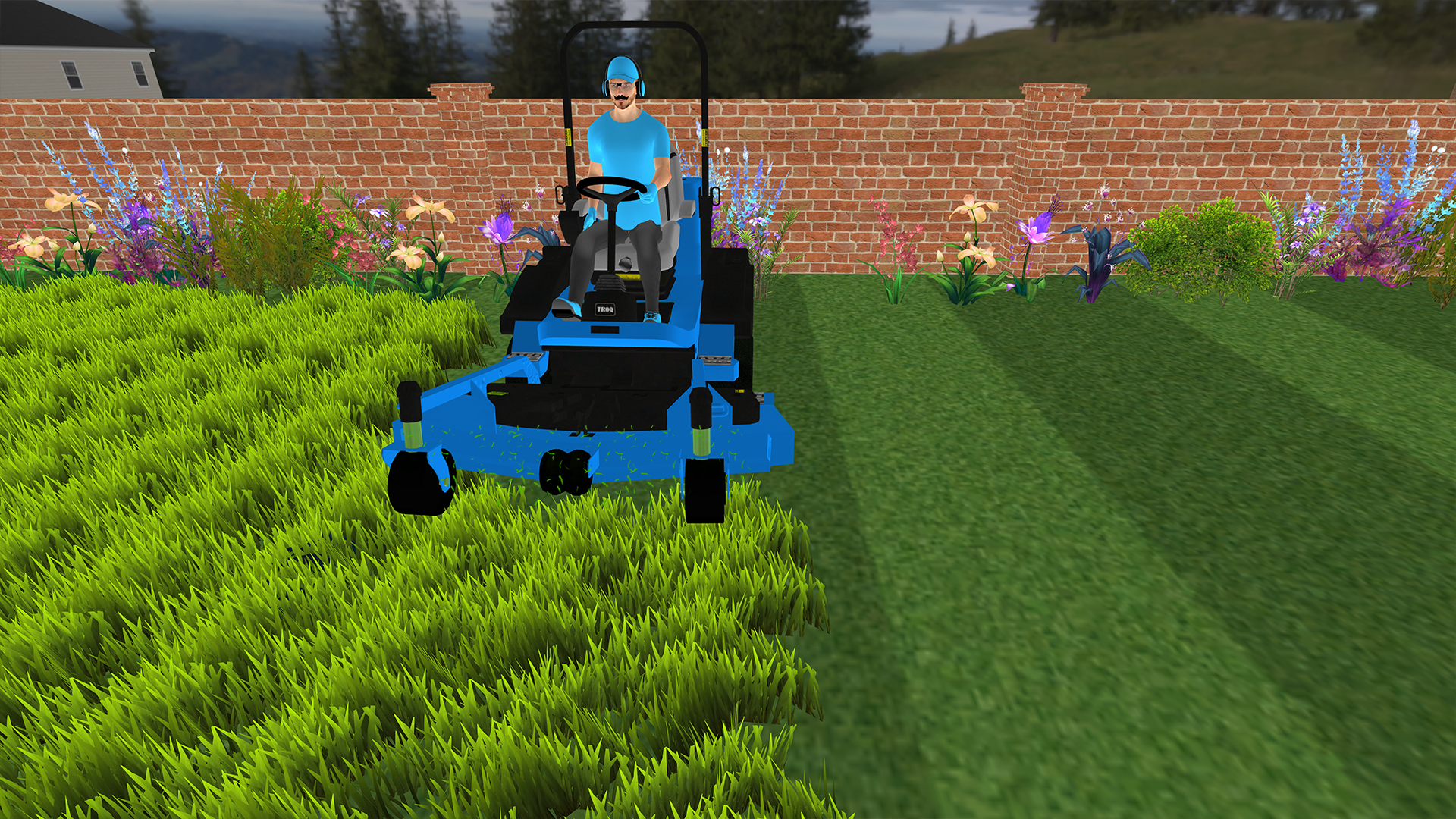 اسکرین شات 4 بازی Mowing Simulator Lawn Cutting