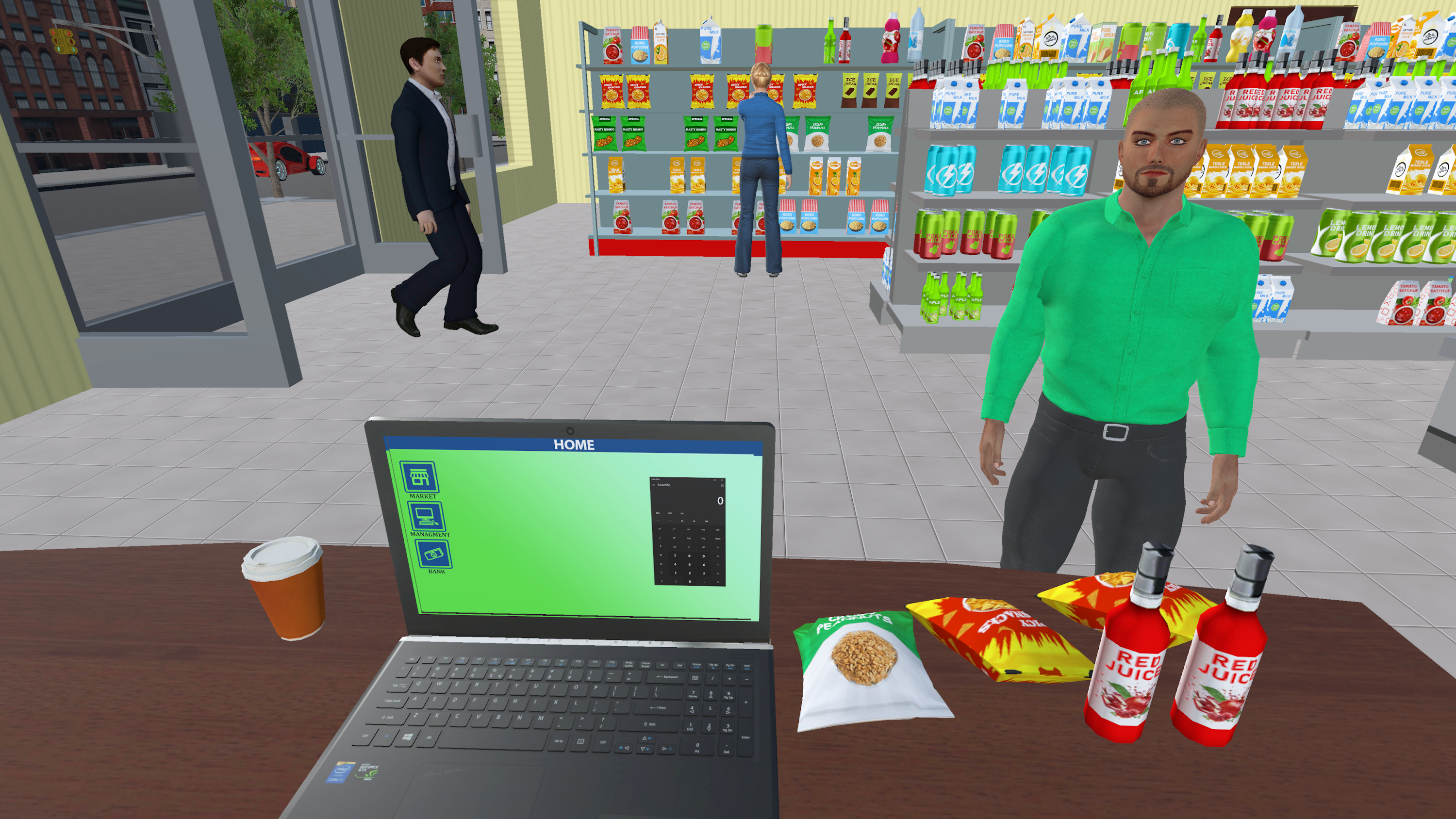 اسکرین شات 1 بازی Supermarket business simulator