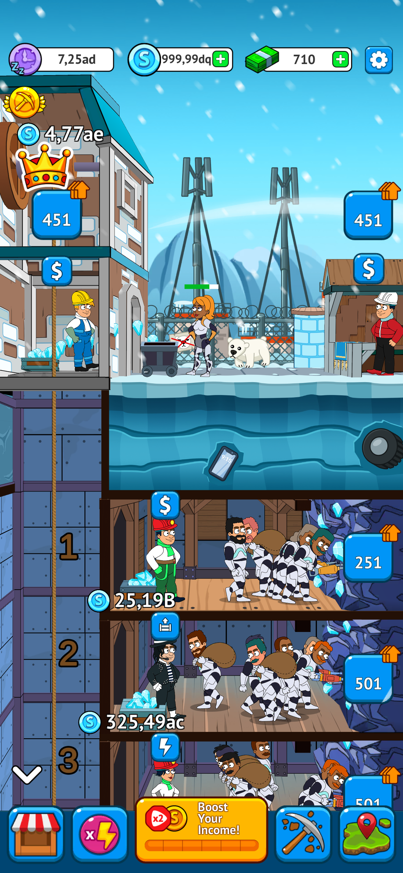 اسکرین شات 6 بازی Mining Empire: Golden Tycoon