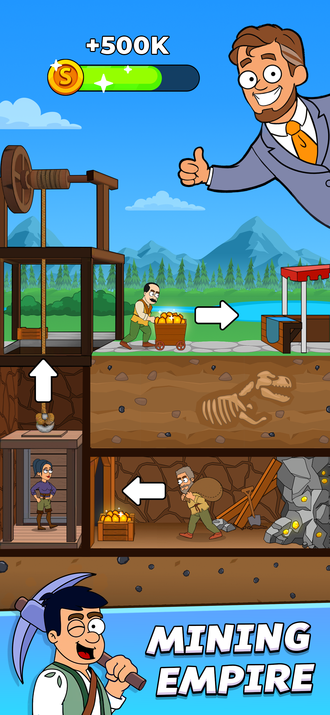 اسکرین شات 1 بازی Mining Empire: Golden Tycoon