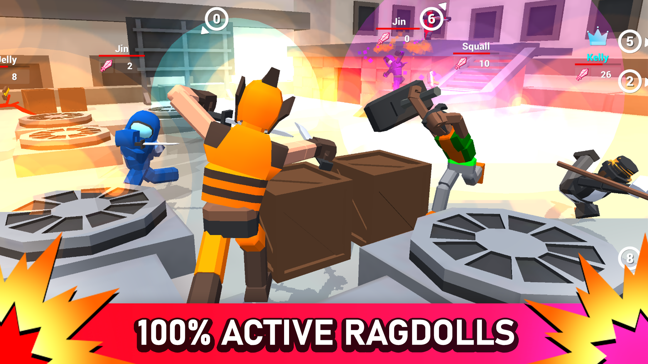 اسکرین شات 1 بازی Smashgrounds.io: Ragdoll Arena
