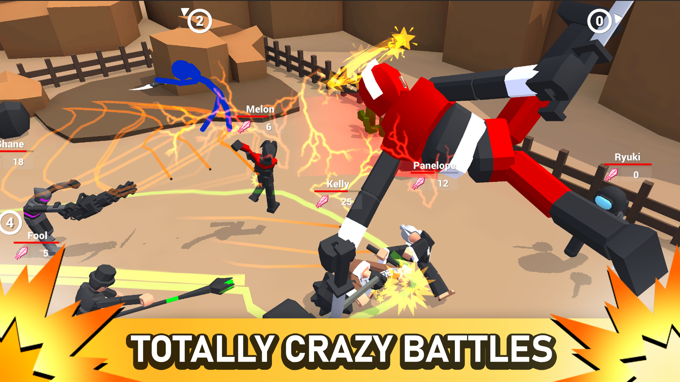 اسکرین شات 3 بازی Smashgrounds.io: Ragdoll Arena