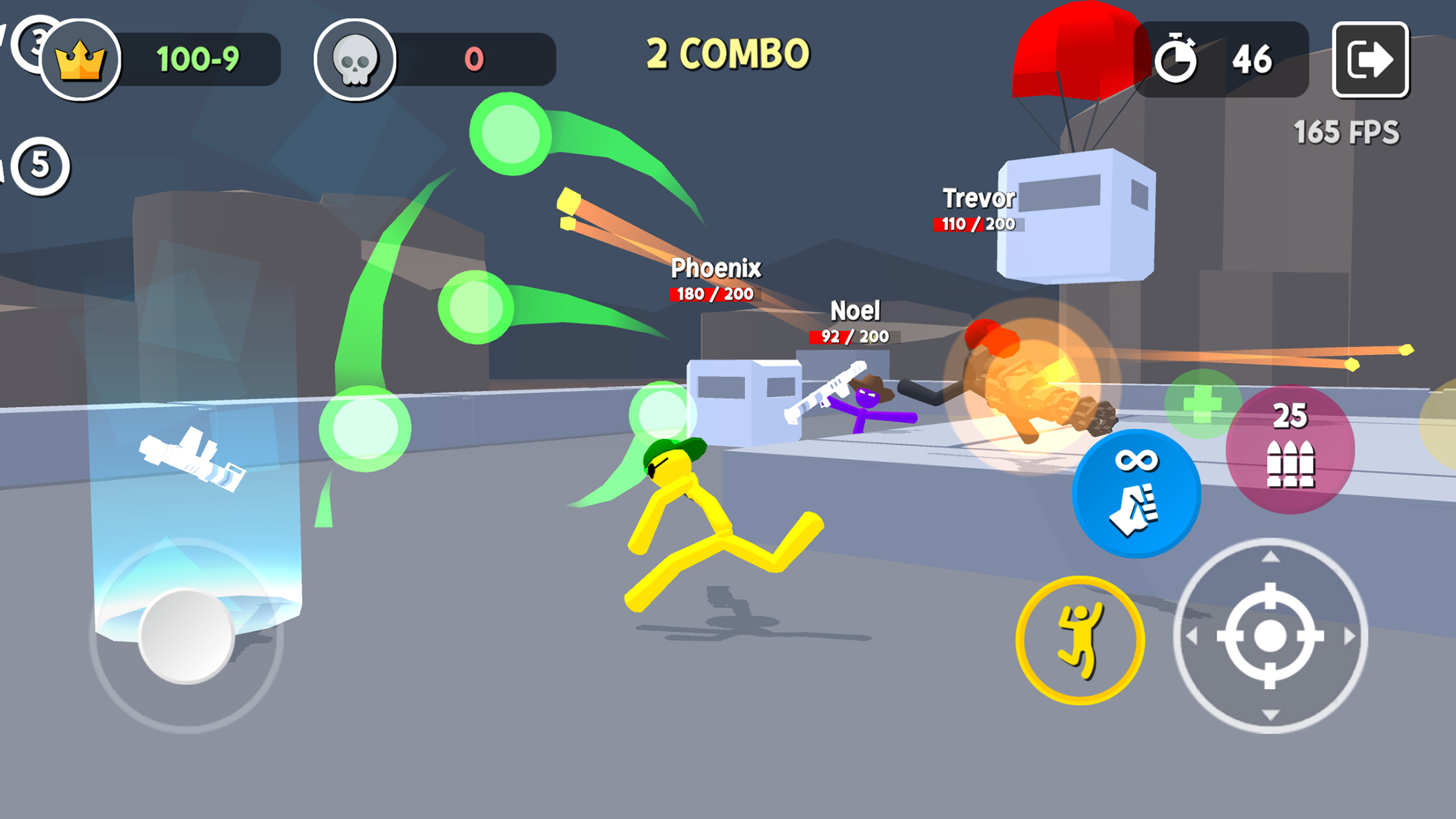اسکرین شات 6 بازی Stickgrounds.io: Stickman Wars