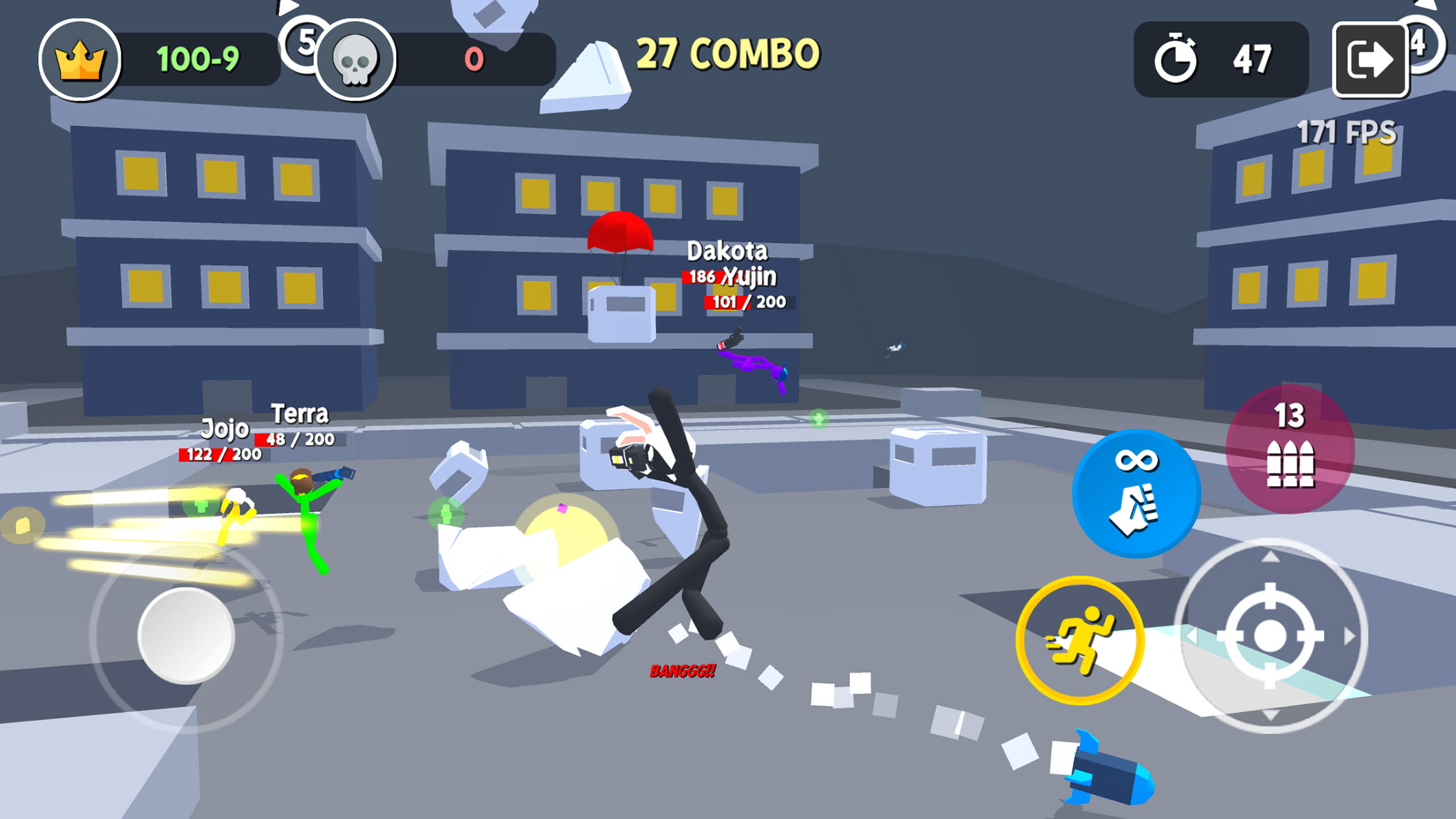 اسکرین شات 8 بازی Stickgrounds.io: Stickman Wars