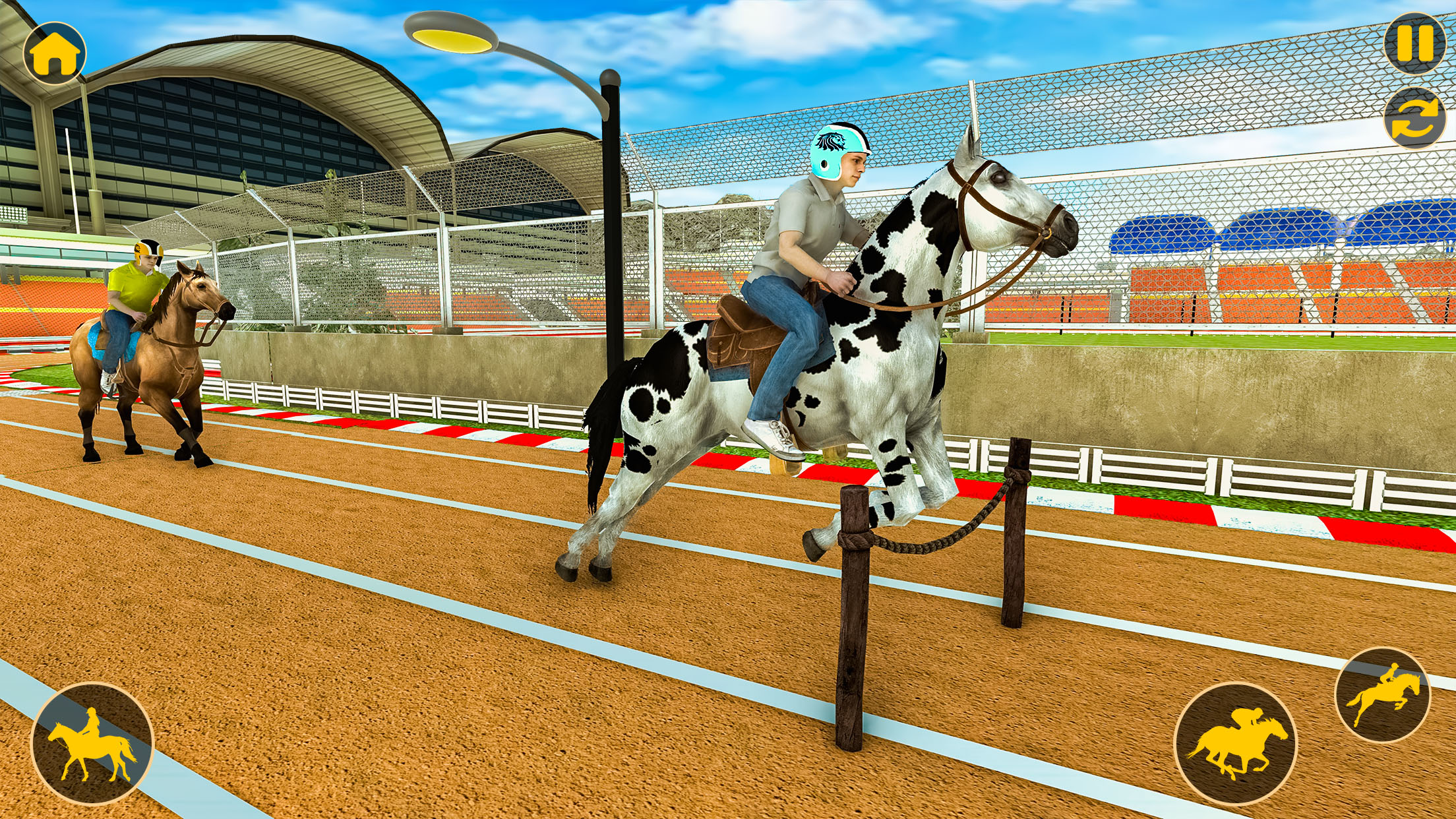 اسکرین شات 4 بازی Horse Rider Racing 3D