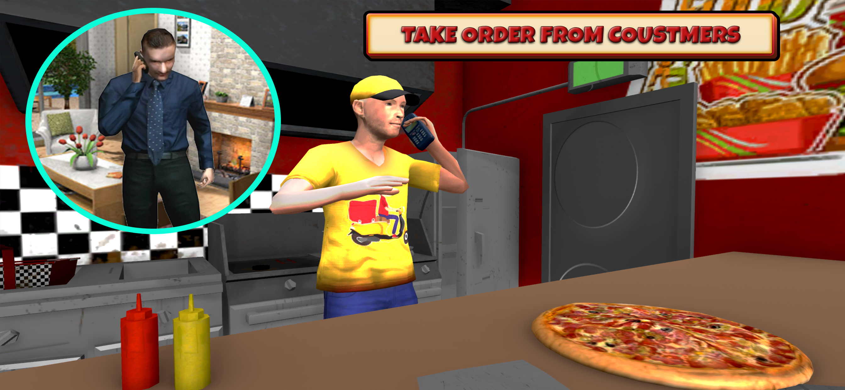اسکرین شات 2 بازی Fast Food Delivery Bike Game