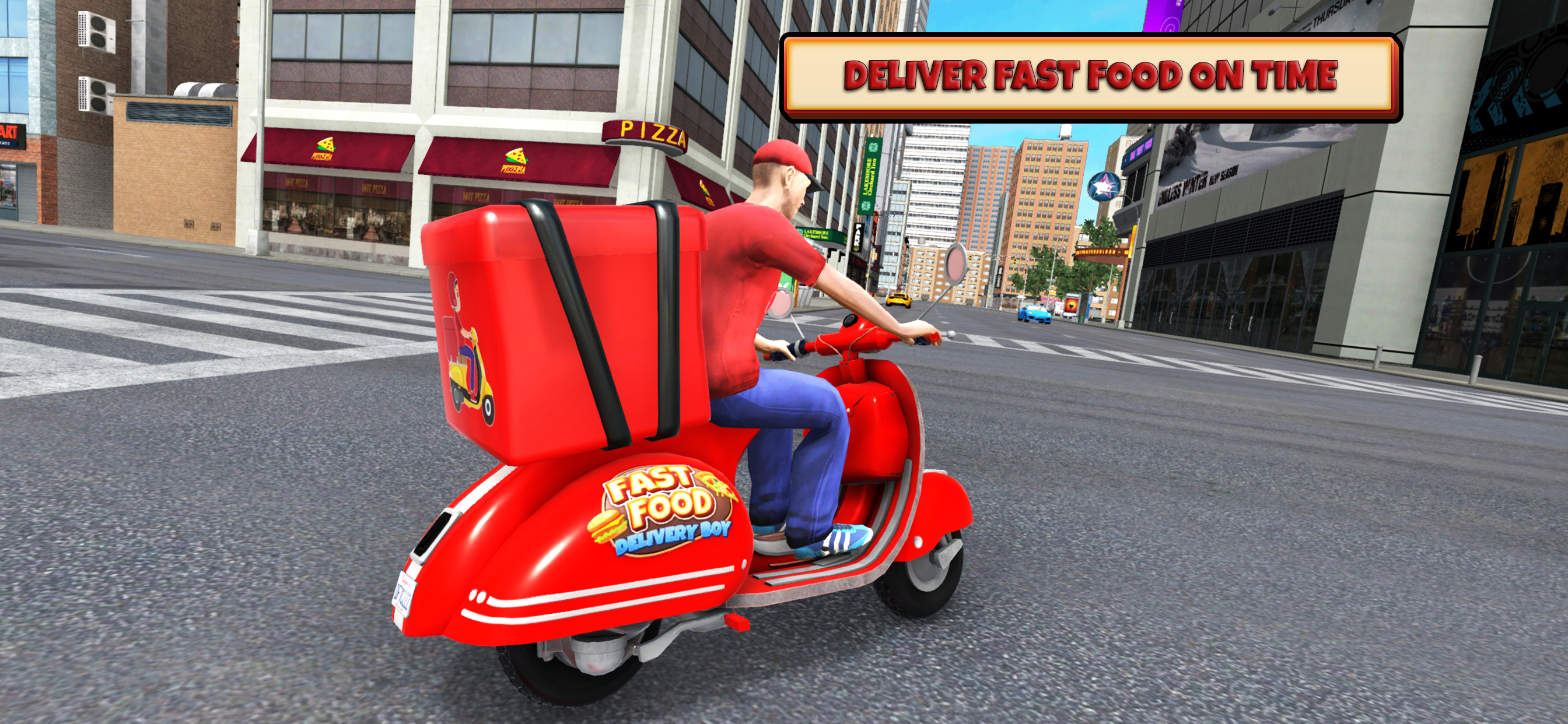 اسکرین شات 3 بازی Fast Food Delivery Bike Game
