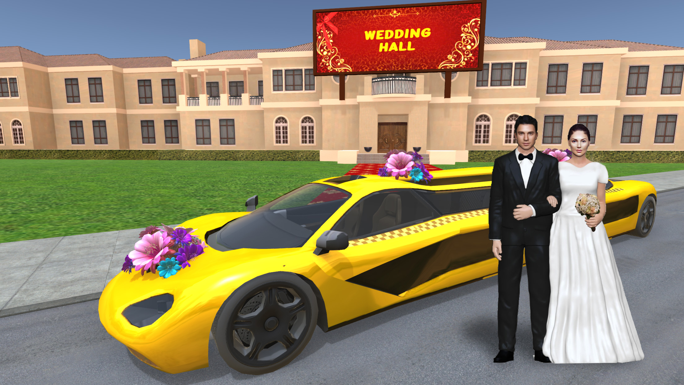 اسکرین شات 5 بازی Luxury Wedding Limousine Taxi