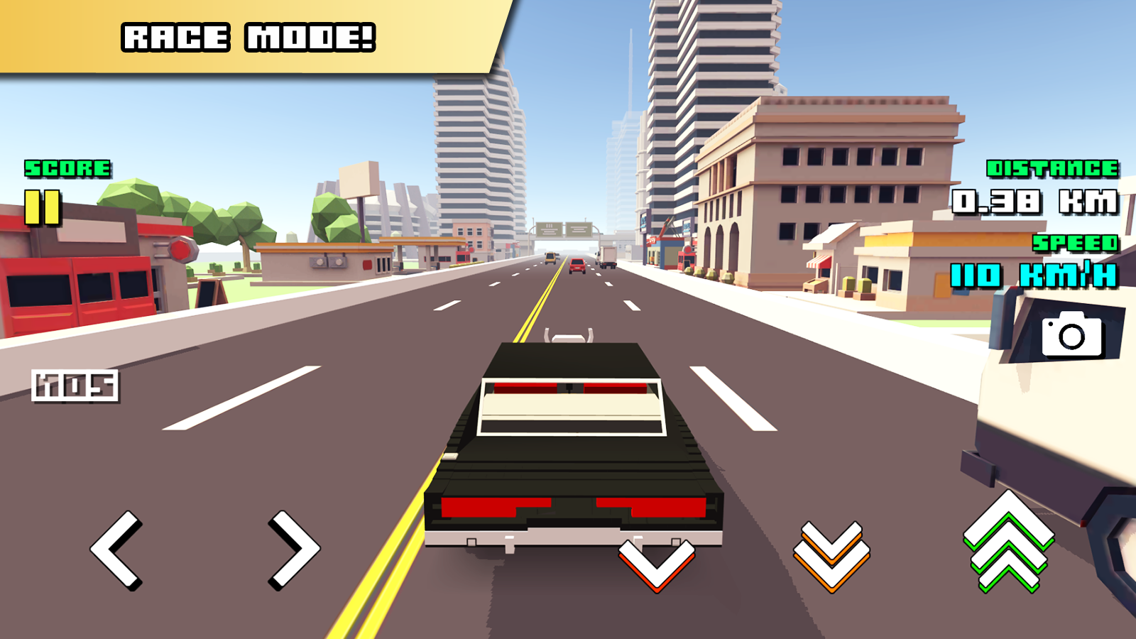 اسکرین شات 3 بازی Blocky Car Racer - racing game