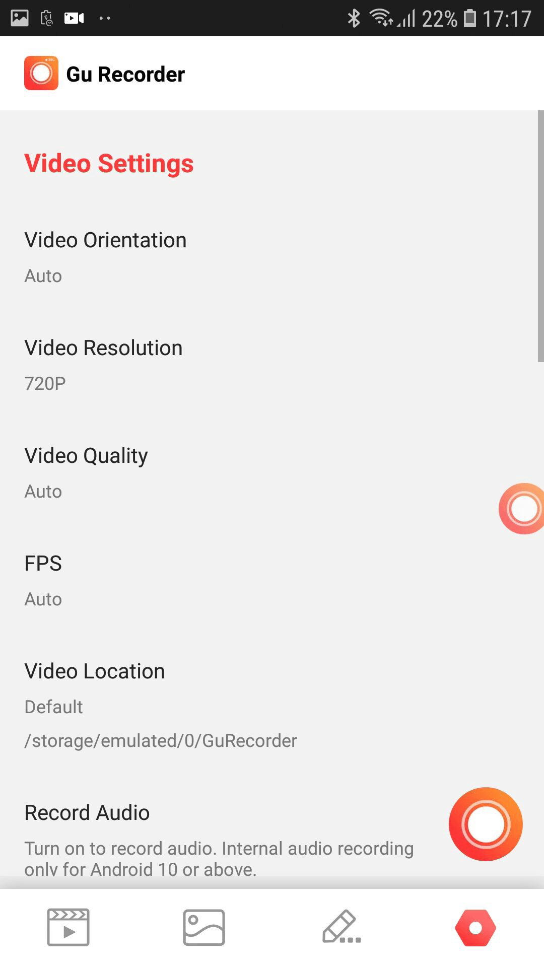 اسکرین شات 8 برنامه Screen Recorder GU Recorder