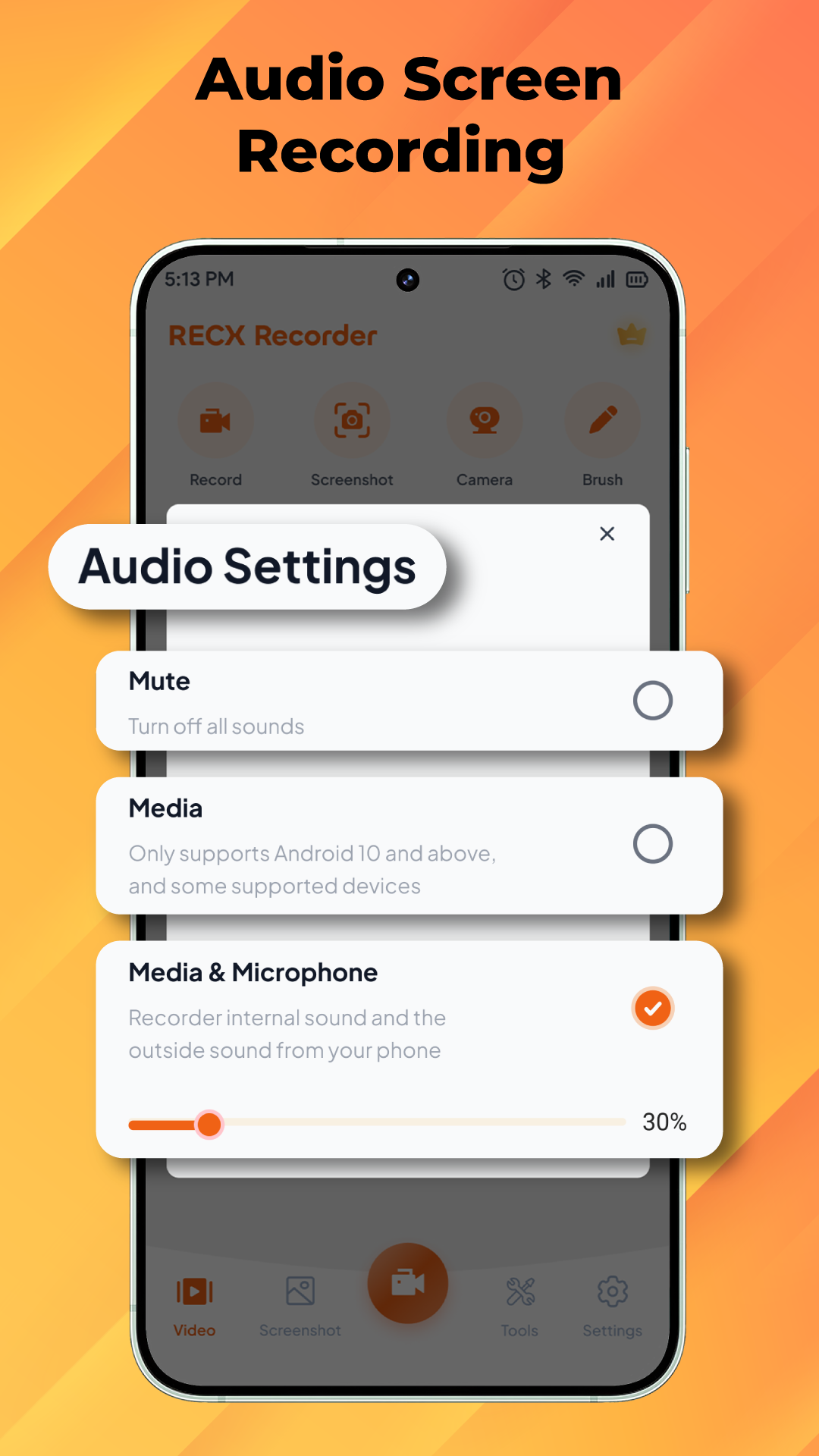 اسکرین شات 6 برنامه RECX: Screen Recorder
