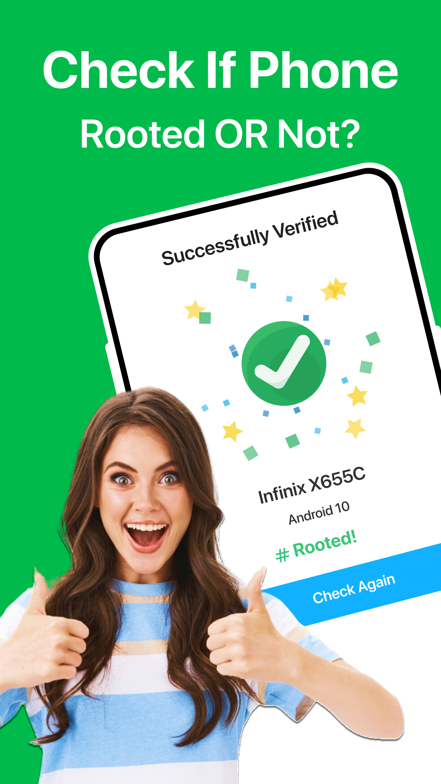 اسکرین شات 2 برنامه Root Check App: Superuser