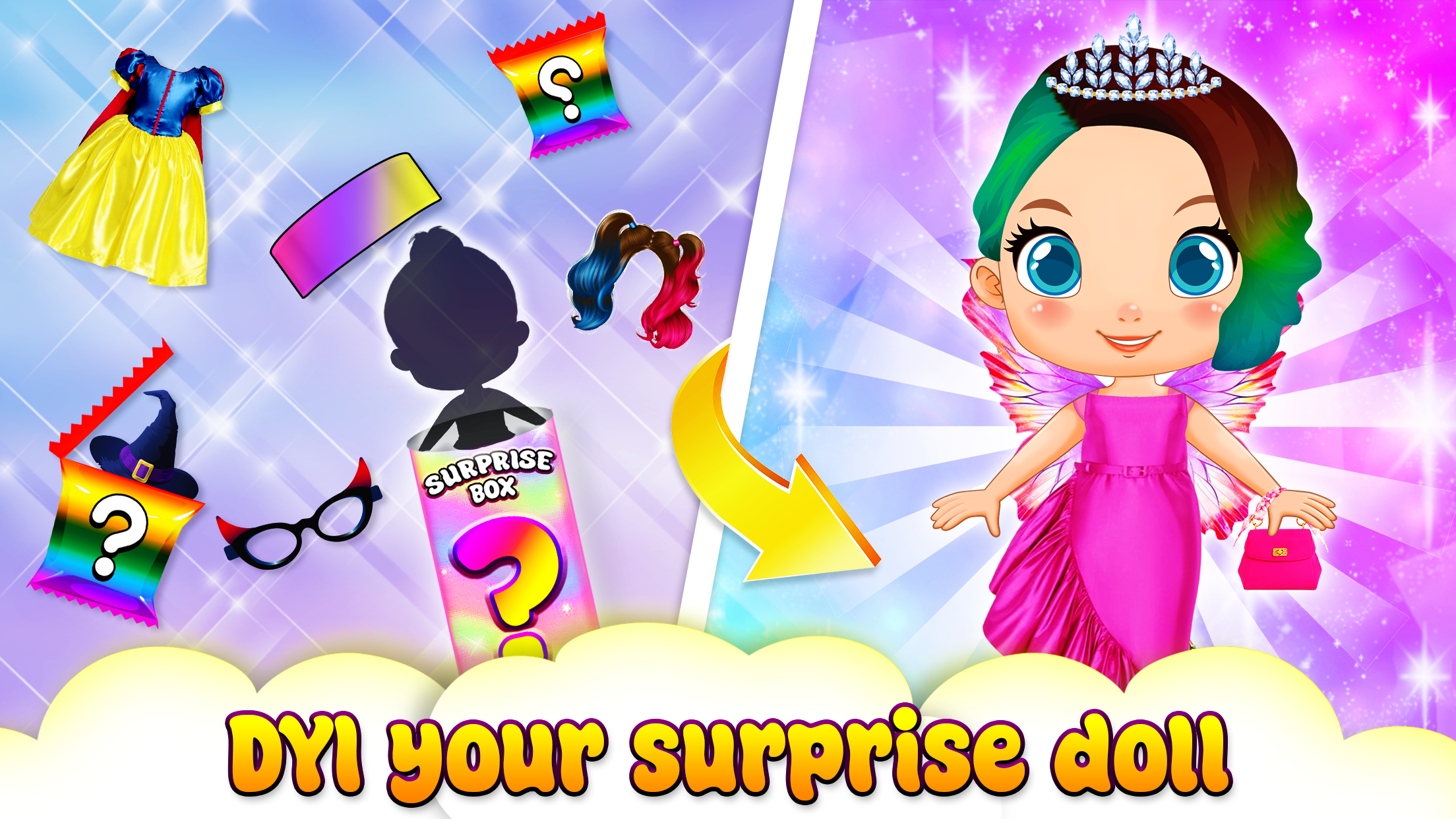 اسکرین شات 4 بازی Color Reveal Doll Unboxing