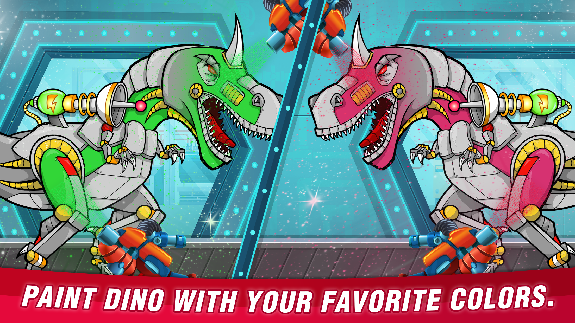 اسکرین شات 3 بازی Assemble Dino Robot Games