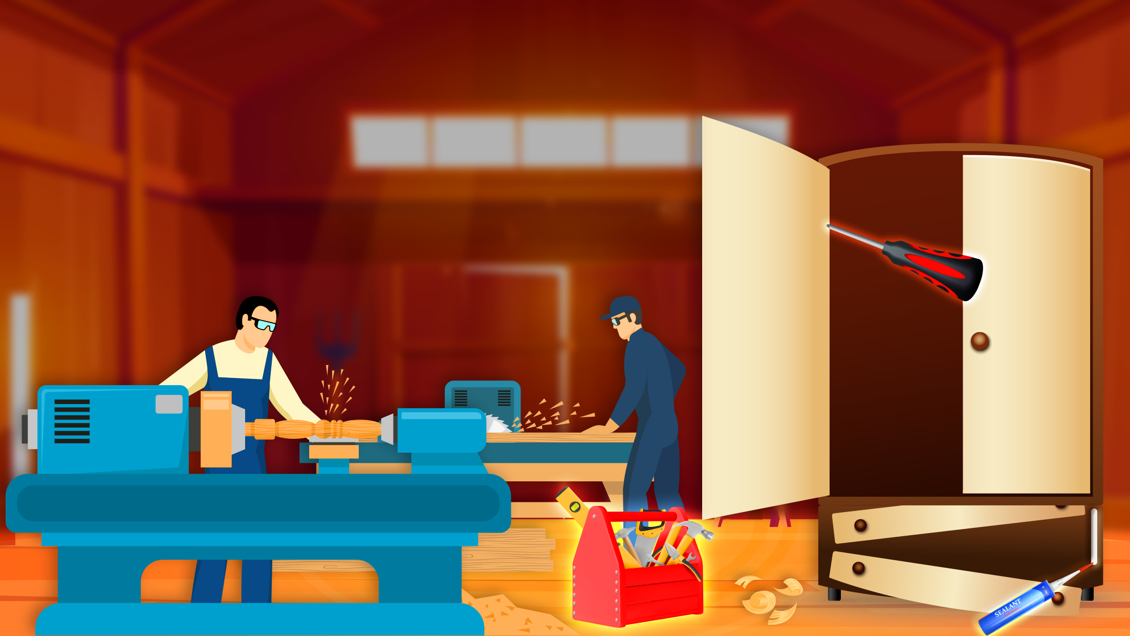 اسکرین شات بازی Furniture Maker Factory Game 4