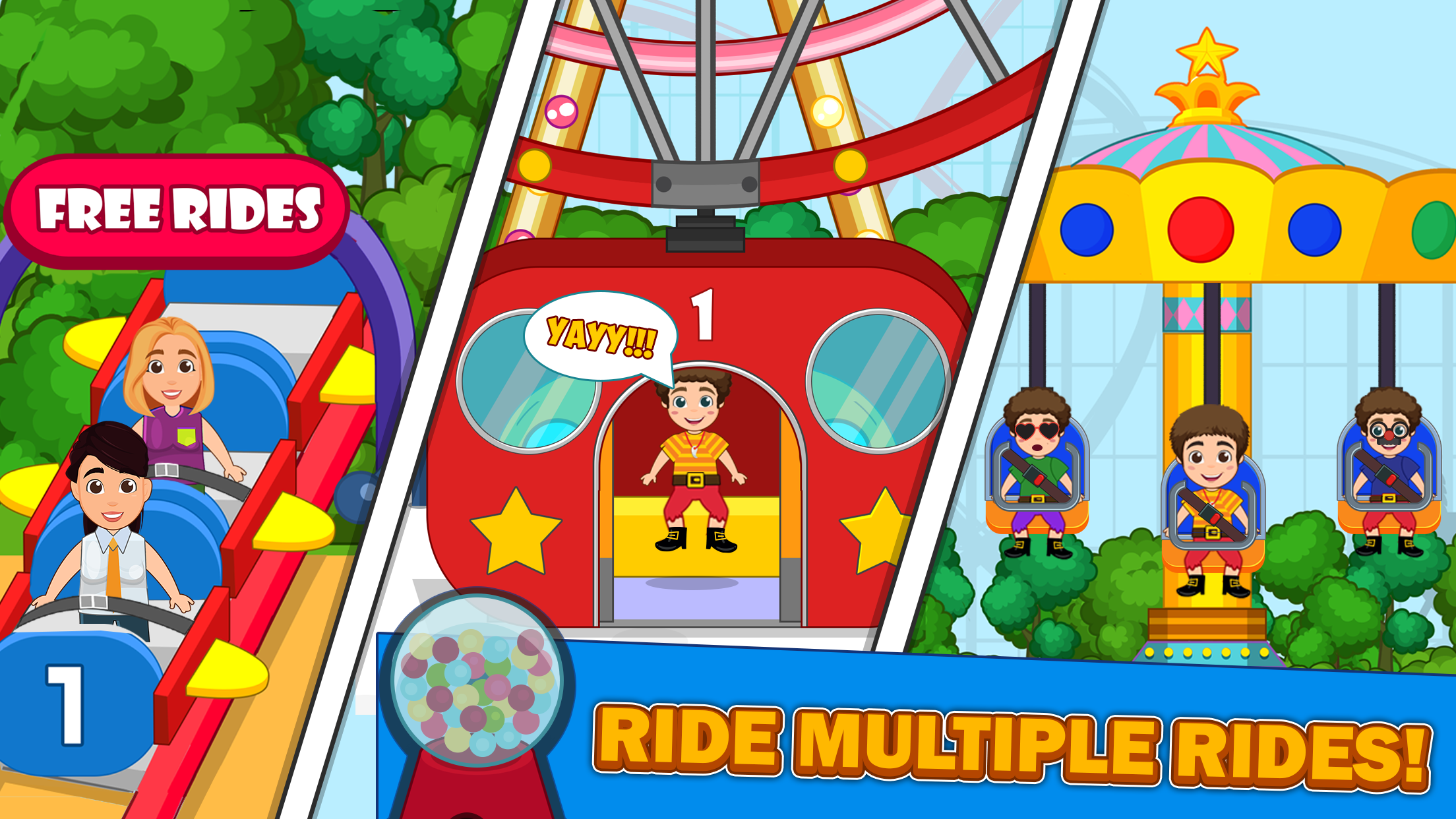 اسکرین شات بازی Pretend Town Amusement Park 2