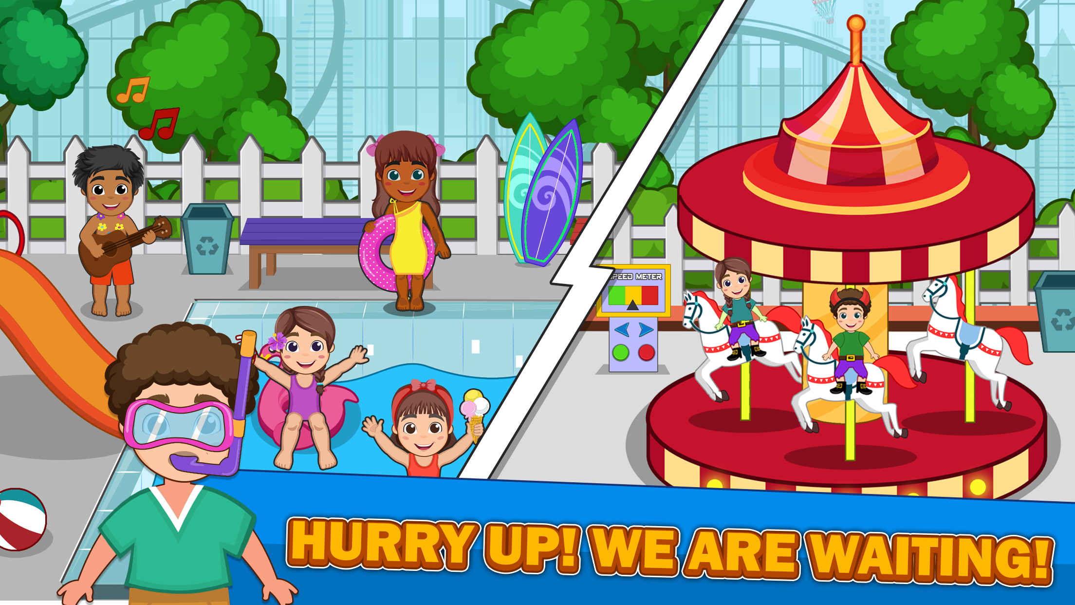 اسکرین شات بازی Pretend Town Amusement Park 3