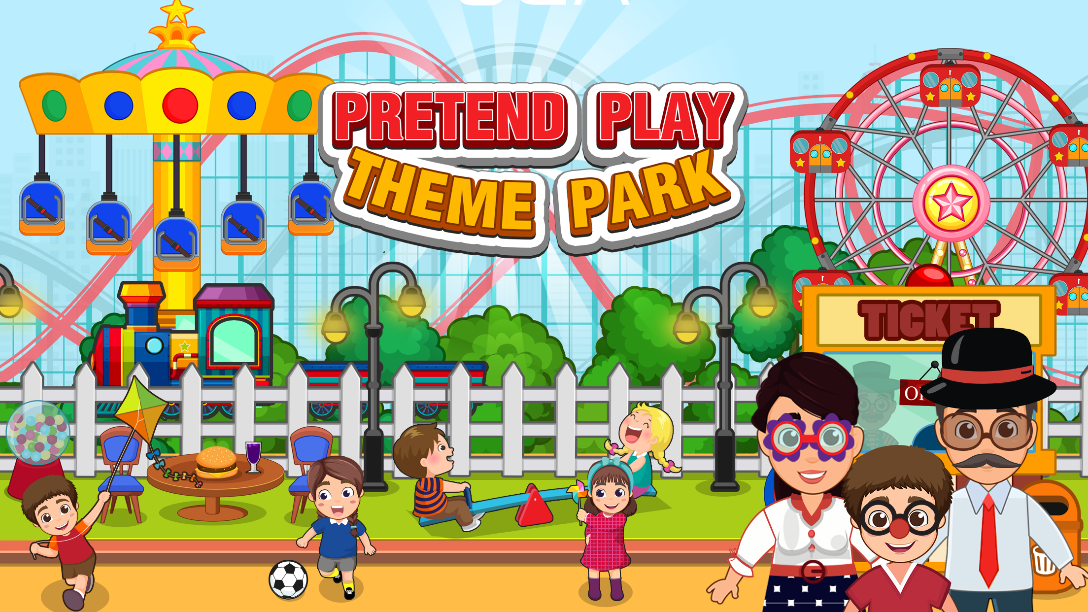 اسکرین شات بازی Pretend Town Amusement Park 1
