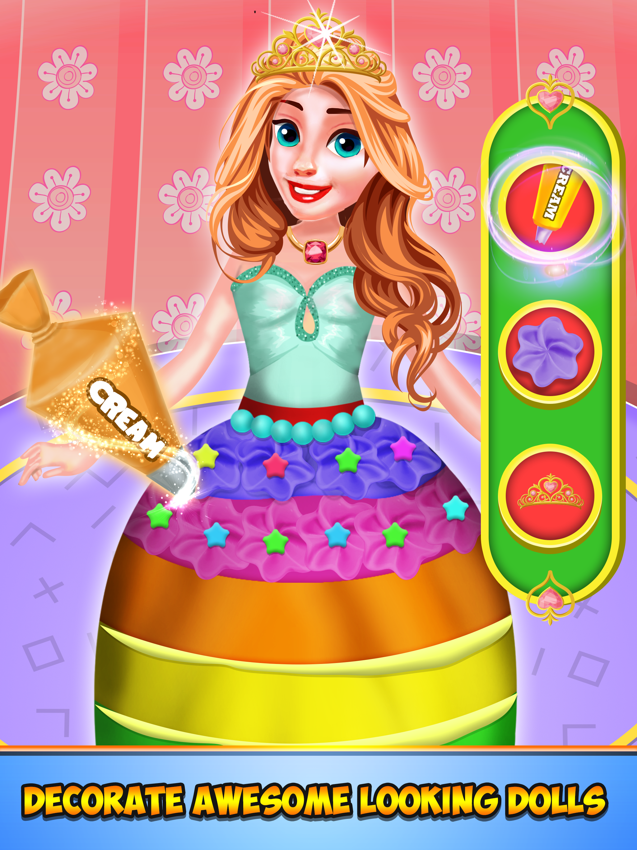 اسکرین شات بازی Doll Cake Maker: Baking Games 1