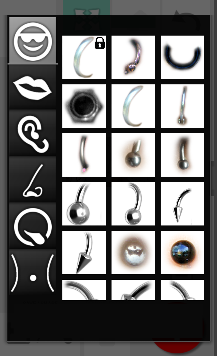 اسکرین شات 4 برنامه Piercing Photo Editor