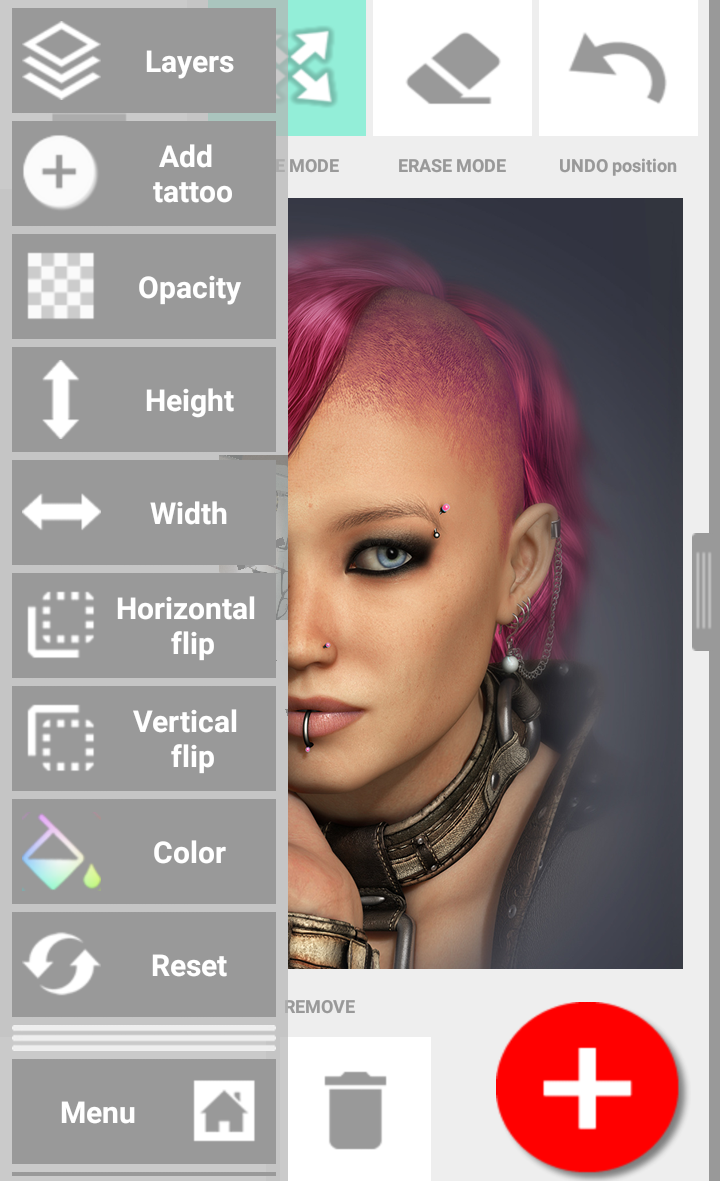 اسکرین شات 3 برنامه Piercing Photo Editor