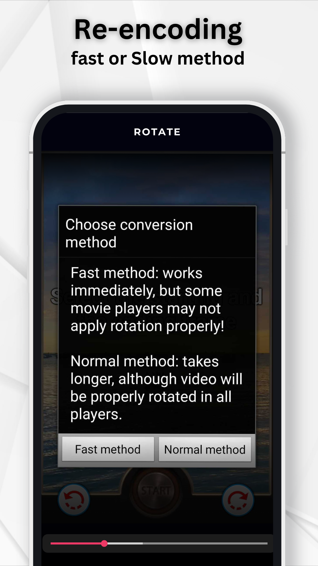 اسکرین شات 6 برنامه Rotate Video FX