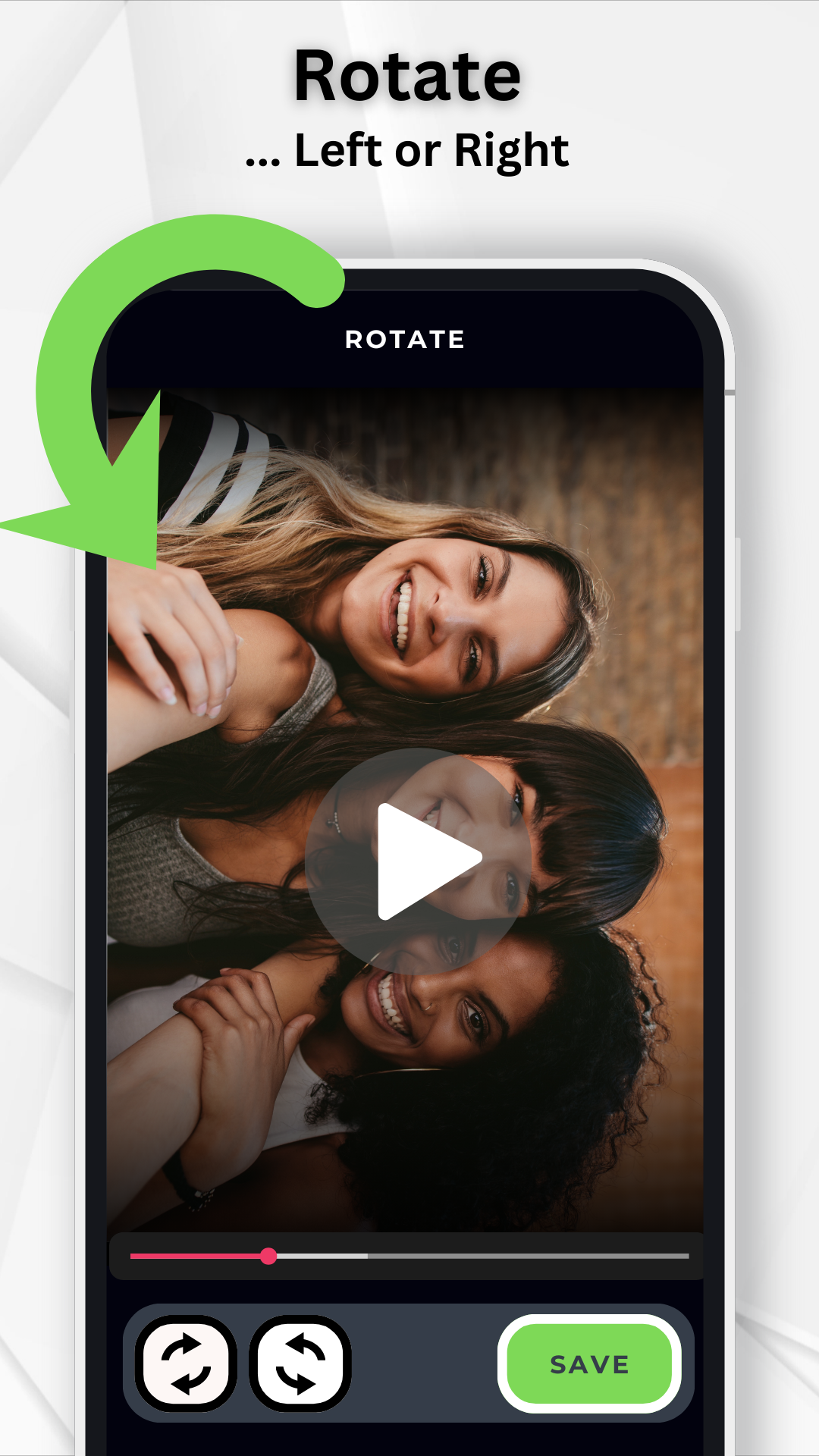 اسکرین شات 1 برنامه Rotate Video FX