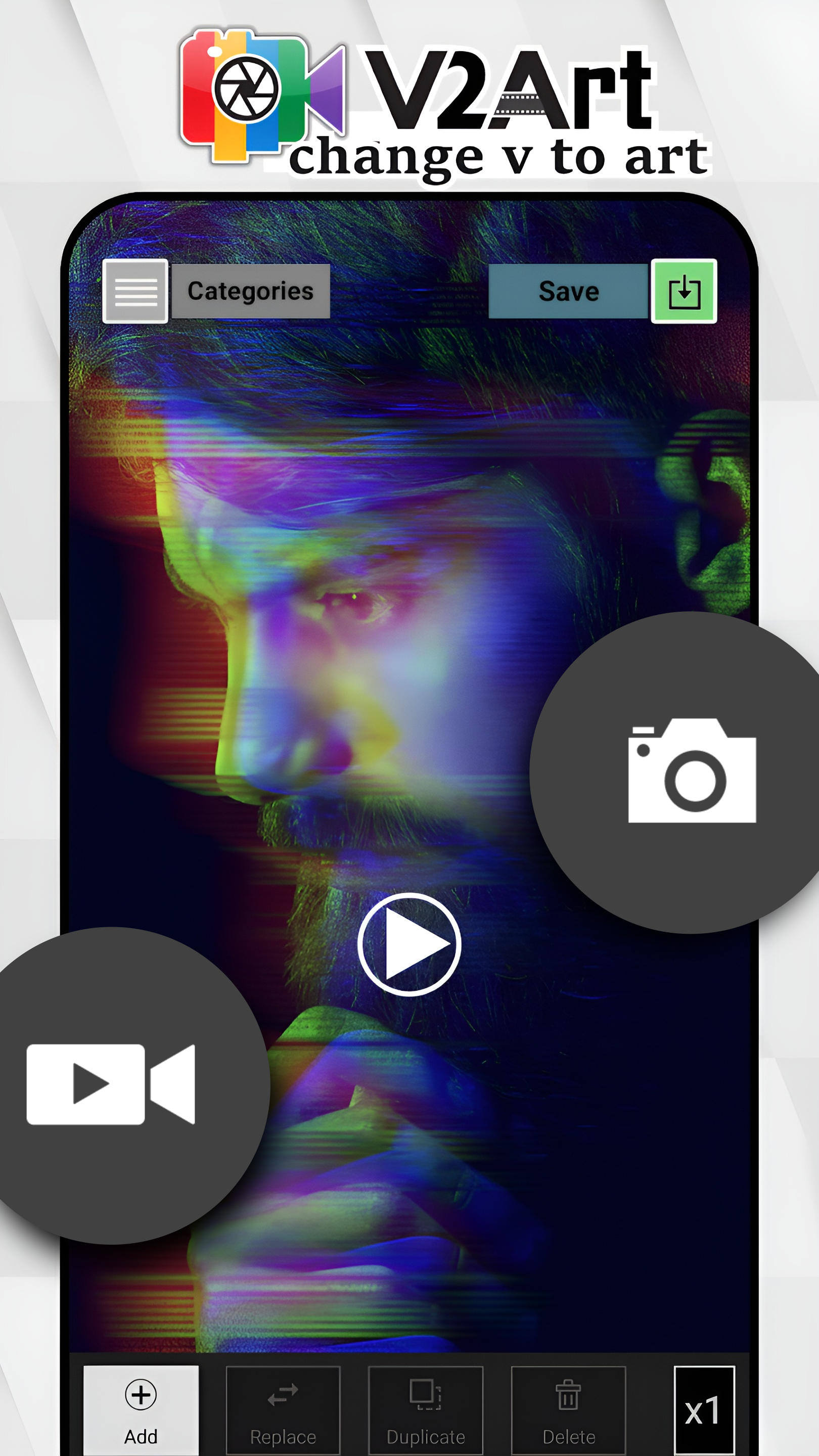 اسکرین شات 5 برنامه V2Art: Video Effects & Filters