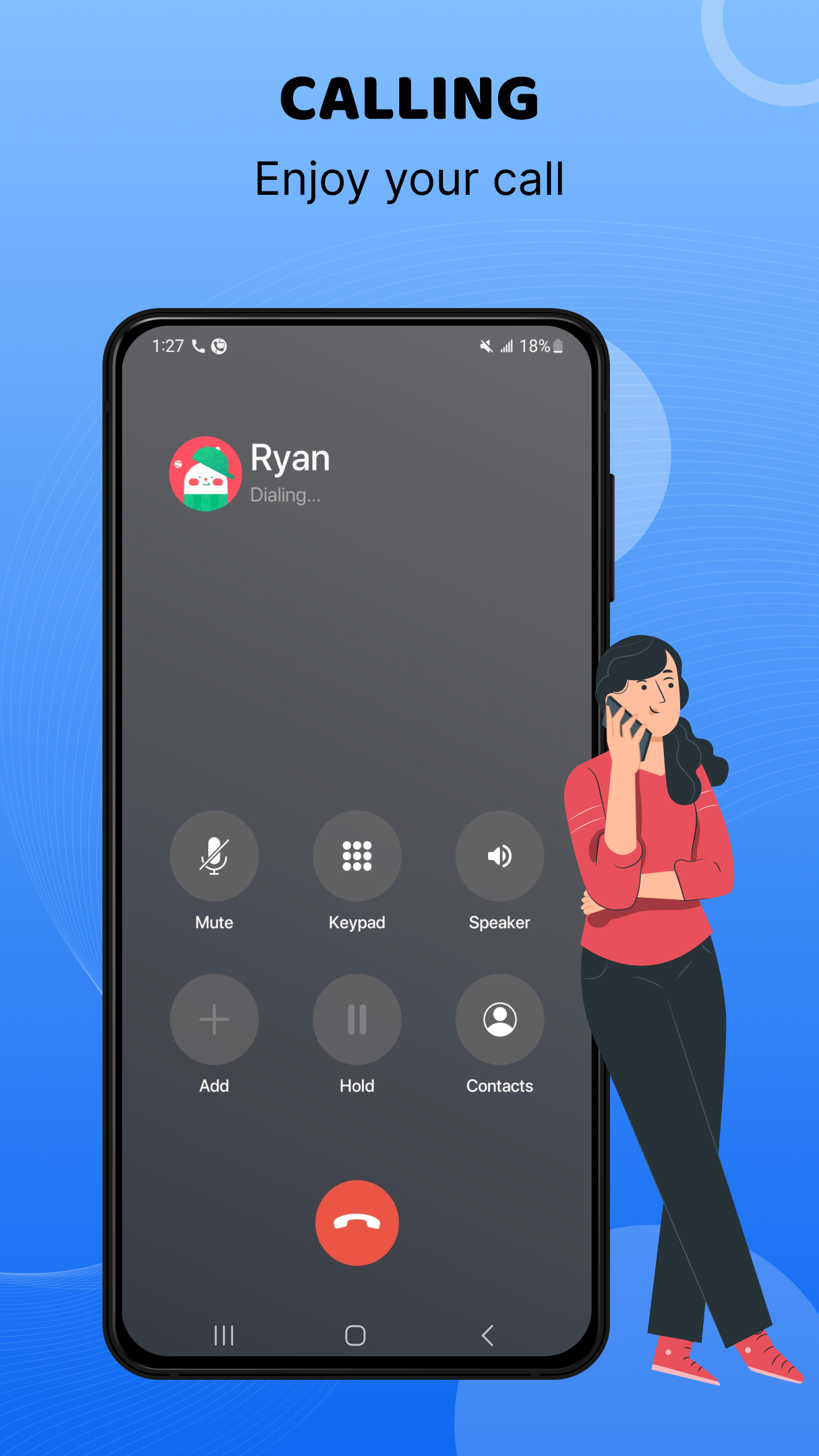 اسکرین شات 4 برنامه Phone - Dialer & iCall Screen
