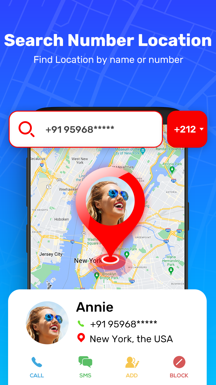 اسکرین شات 2 برنامه Phone Number Locator Caller id
