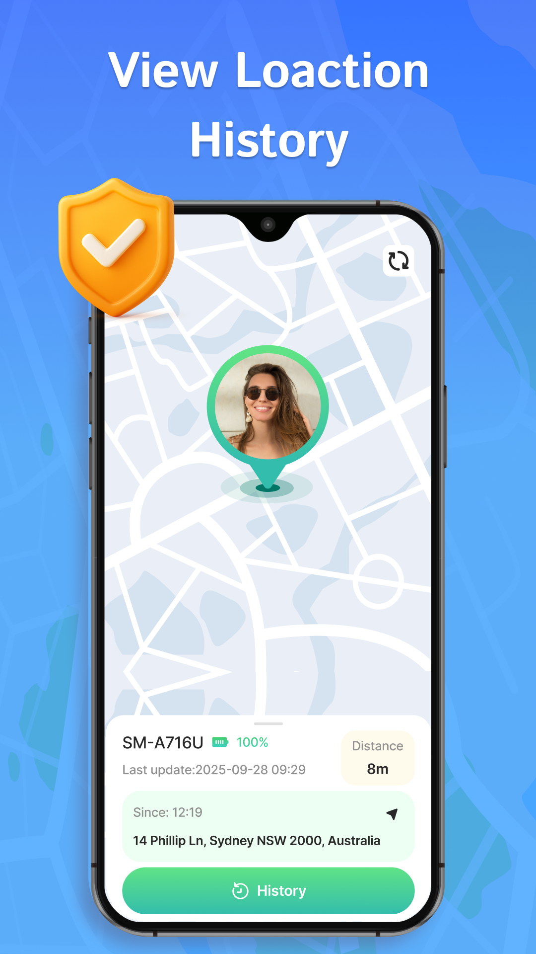اسکرین شات 2 برنامه Mobile Phone Positioning