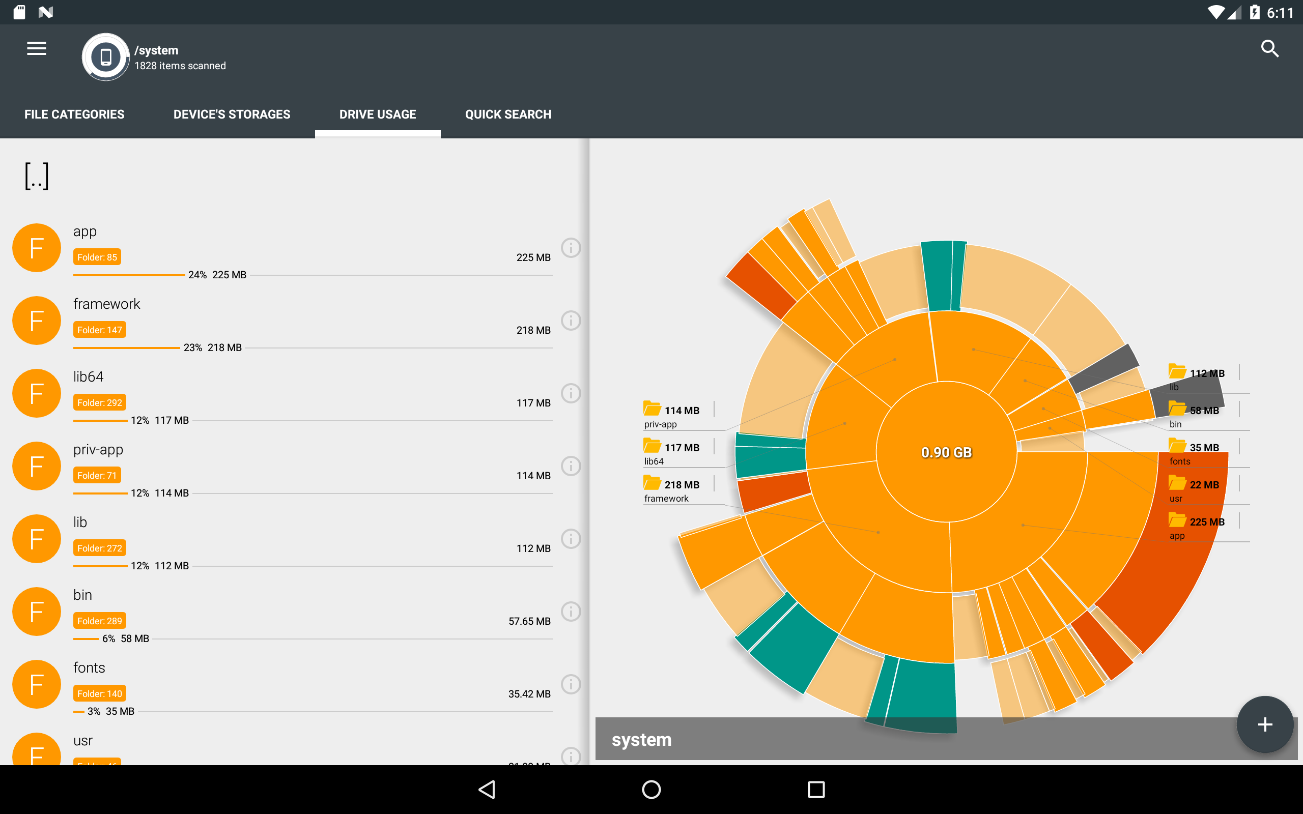 اسکرین شات 2 برنامه Storage Analyzer & Disk Usage