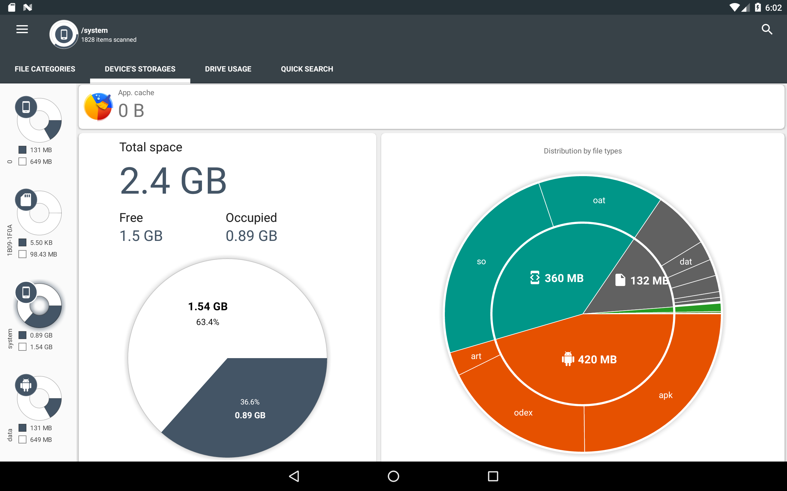 اسکرین شات 1 برنامه Storage Analyzer & Disk Usage