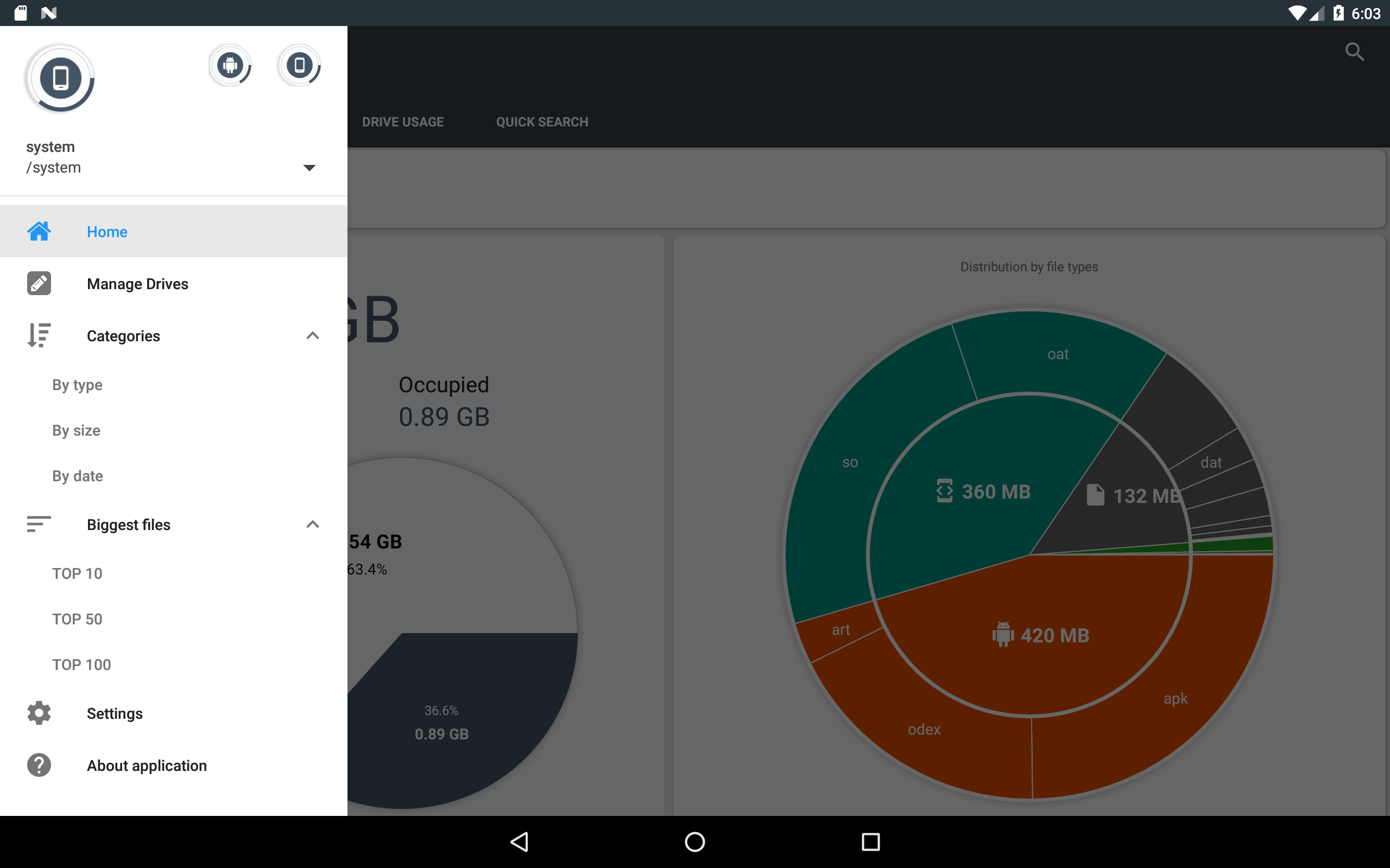 اسکرین شات 4 برنامه Storage Analyzer & Disk Usage