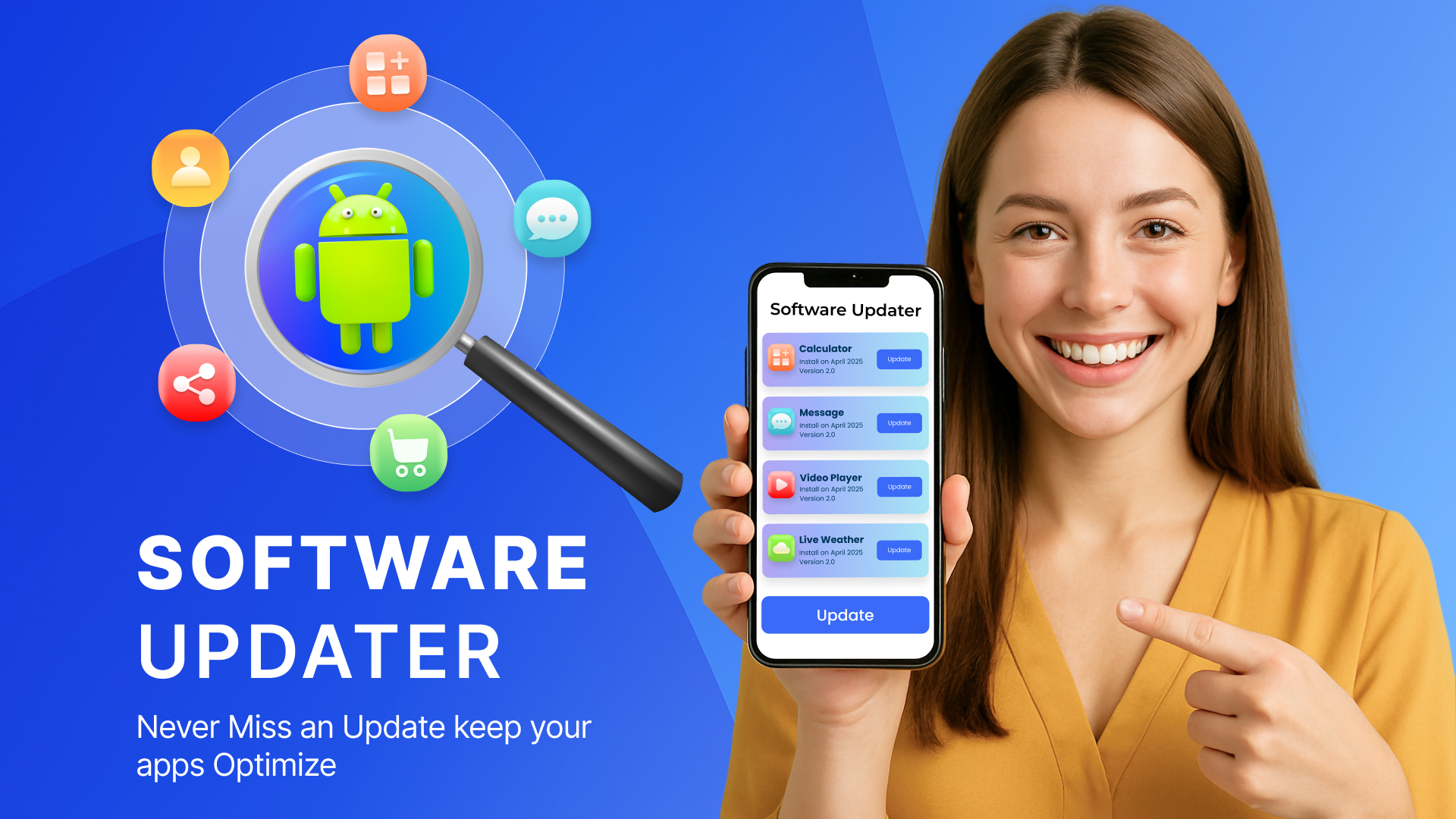 اسکرین شات 1 برنامه Software Update - Phone Update