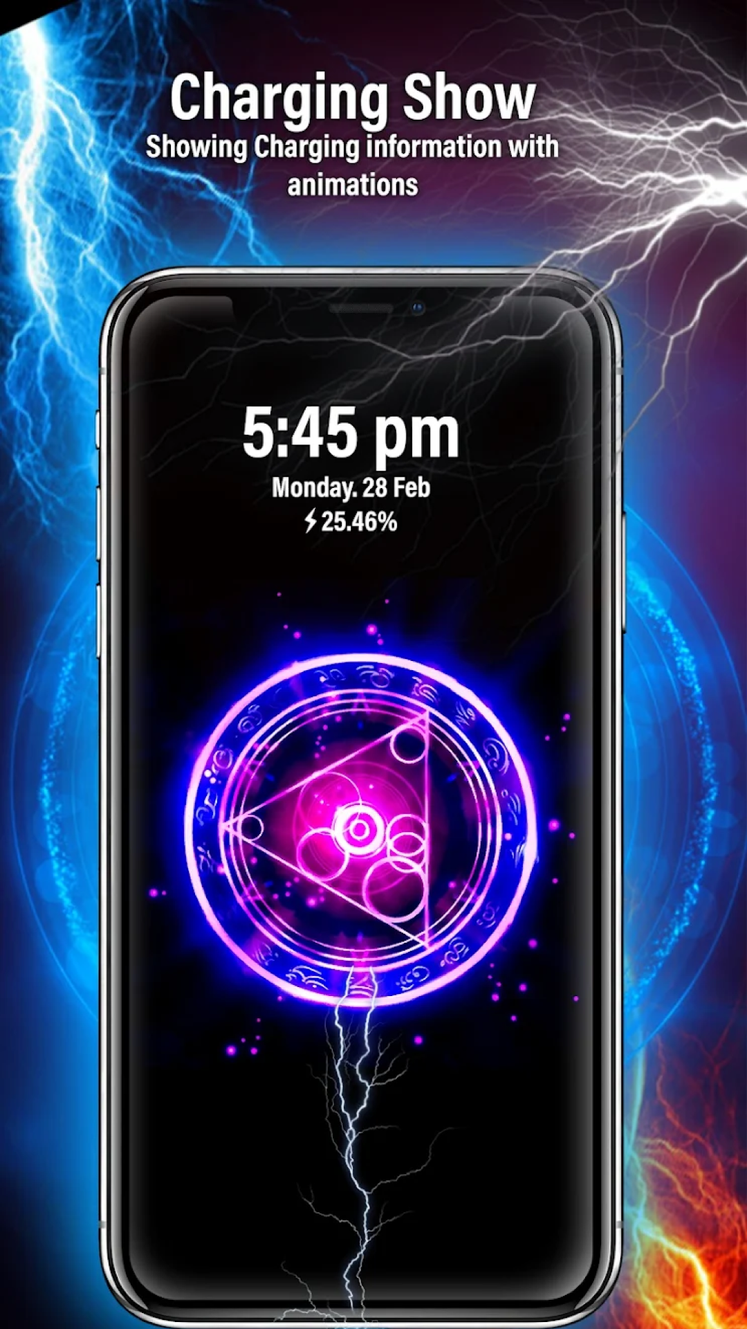 اسکرین شات 2 برنامه Battery Charging Animation 3D