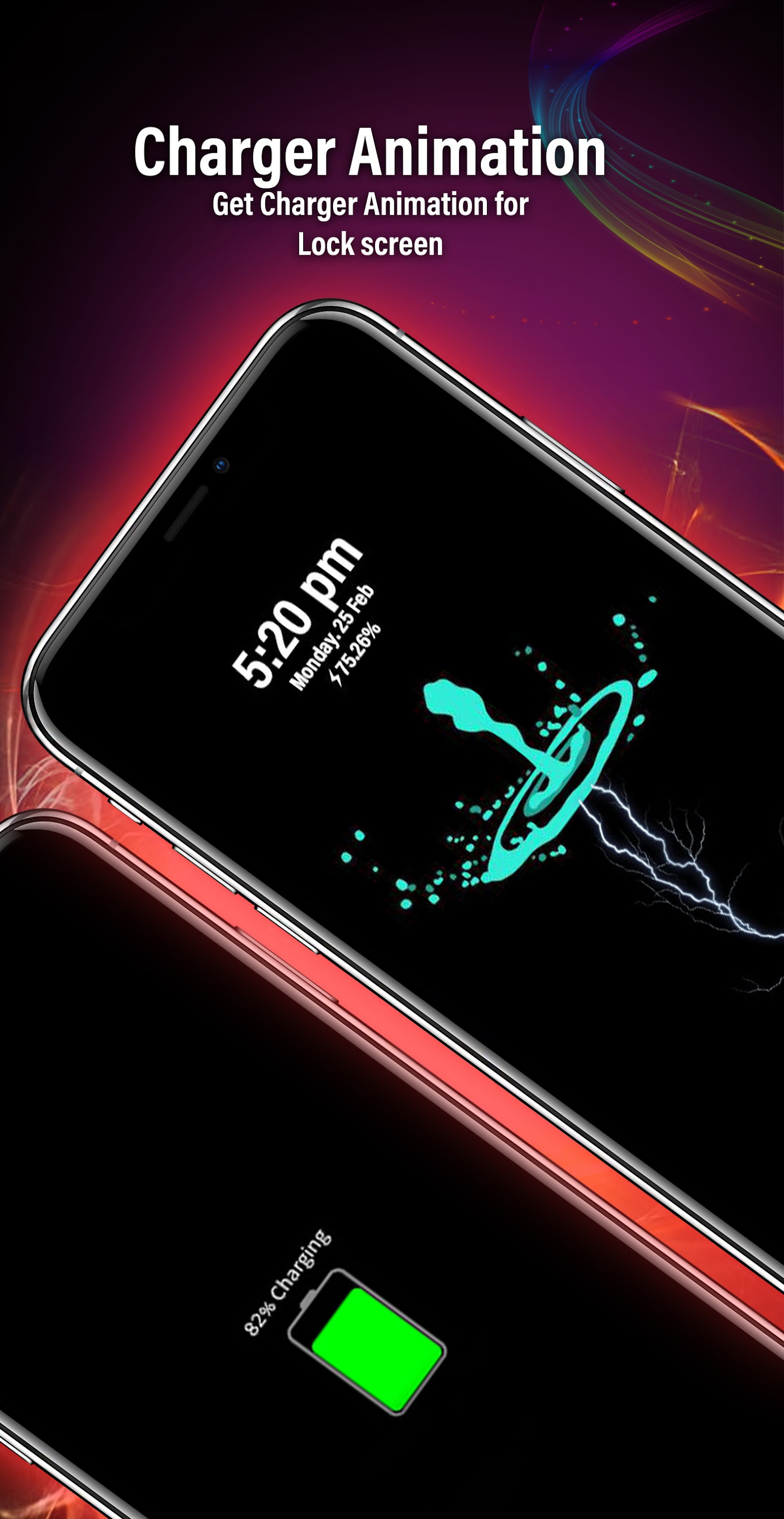 اسکرین شات 3 برنامه Battery Charging Animation 3D