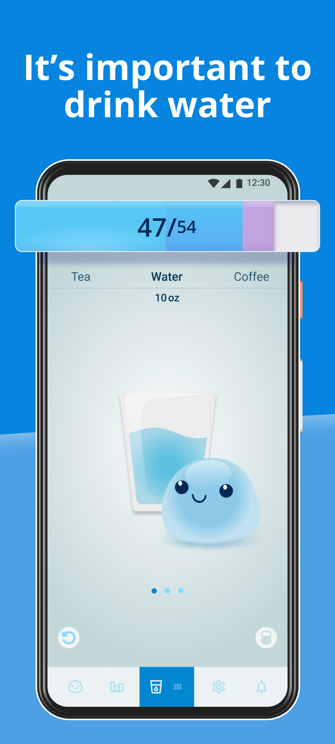 اسکرین شات 2 برنامه Water Time Tracker & Reminder